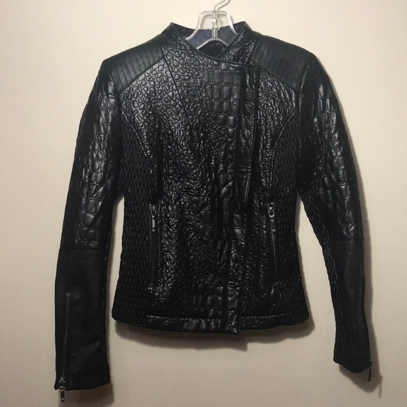 BCBGMaxAzria Jackets & Blazers - BCBGMAXAZRIA Black  Jacket Olivia Textured Moto